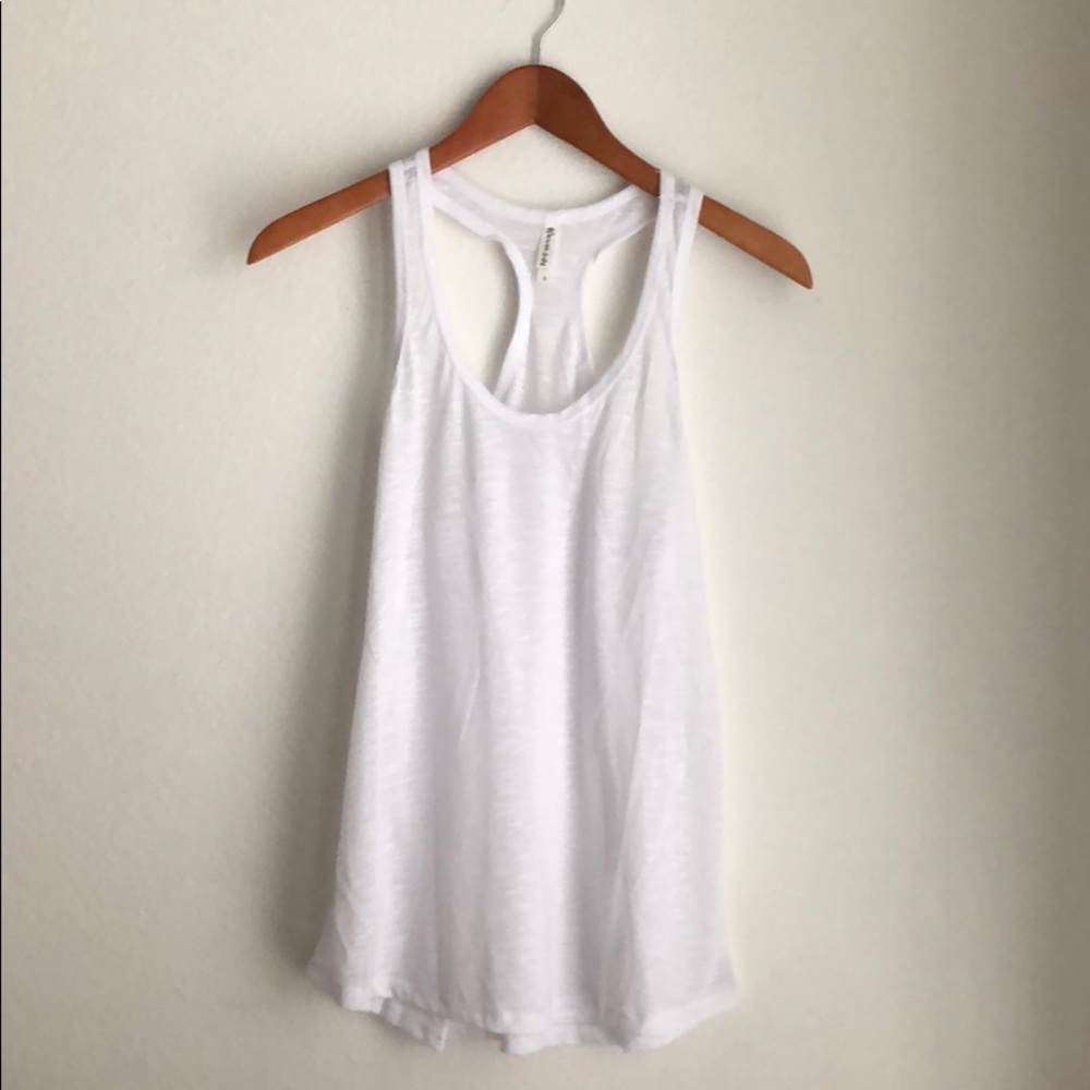 Racerback Tank In Pure White...